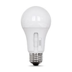 Feit A19 E26 (Medium) LED Bulb Adjustable White 40 Watt Equivalence 4 pk