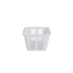 Rubbermaid White Plastic Laundry Basket