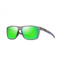 Maui Jim Lehopulu Sunglasses Men's Matte Transparent Grey Frame MAUIGreen® Lens Polarized