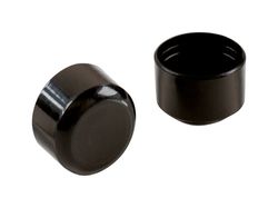 Shepherd Hardware Plastic Leg Tip Black Round 1 in. W 4 pk