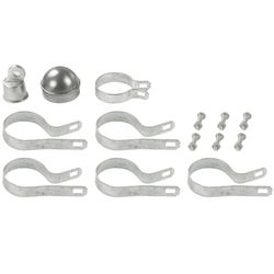 YardGard 6 ft. H Aluminum Chain Link Fence End/Gate Post Kit
