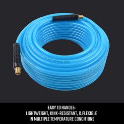 CRAFTSMAN 100 ft. L X 1/4 in. D Polyurethane Air Hose 300 psi Blue