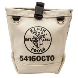 Klein Tools 5 in. W X 9 in. H Canvas Bolt Bag 3 pocket Beige 1 pc