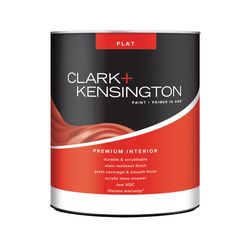 Clark+Kensington Flat Designer White Paint + Primer Interior 1 qt