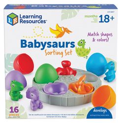 Learning Resources Babysaurs Sorting Set Multicolored 16 pc