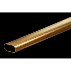 K&S 0.430 in. W X 12 in. L Oval Brass Tube 1 pk