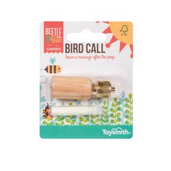 Toysmith Beetle & Bee Gardening Bird Call Brown