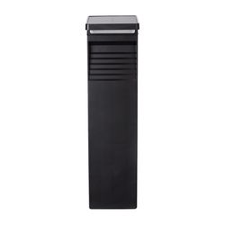 Techko Matte Black Solar Powered 0.4 W LED Pathway Light 1 pk