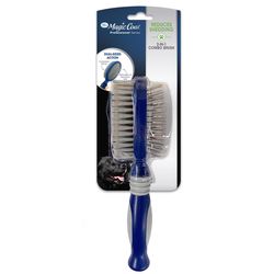 Four Paws Magic Coat Blue Dog Double Sided Brush 1 pk