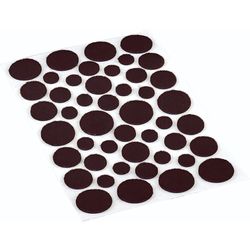 Shepherd Hardware Felt Self Adhesive Furniture Pad Brown Round 1 in. W 46 pk