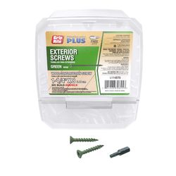 Grip-Rite PrimeGuard Plus No. 8 wire X 1-1/4 in. L Green Star Bugle Head Exterior Deck Screws 5 lb 2