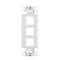 Leviton White 1 gang Thermoplastic Decorator Wall Plate 1 pk