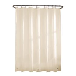 Zenna Home 71 in. H X 70 in. W Bone Shower Curtain Liner PEVA