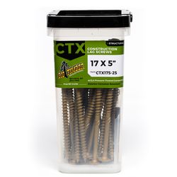 Big Timber No. 17 Ga. X 5 in. L Star Round Head Coarse Construction Screws
