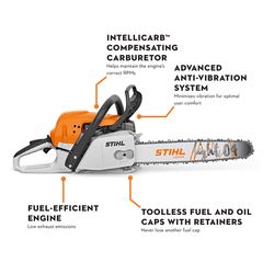 STIHL MS 291 18 in. 55.5 cc Gas Chainsaw