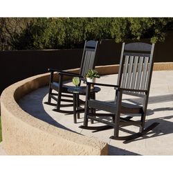 Ivy Terrace Black HDPE Frame Chair Set