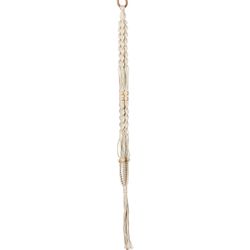 Primitive Planters White Cotton 42 in. H Beaded Plant Hanger 1 pk