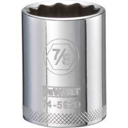 DeWalt 7/8 in. X 1/2 in. drive SAE 12 Point Socket 1 pc
