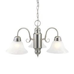 Design House Millbridge Satin Nickel 3 lights Chandelier