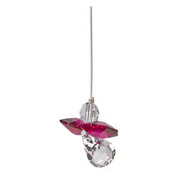 Woodstock Chimes Crystal Guardian Angel Ruby Wind Chime