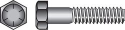 HILLMAN 9/16 in. D X 2-1/2 in. L Heat Treated Steel Hex Head Cap Screw 25 pk