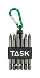 Task Tools Phillips 3 in. L Carabiner Bit Clip Steel 6 pc