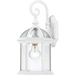 Nuvo Boxwood Textured White Switch Incandescent Lantern Fixture