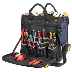 CLC 17 in. W X 15 in. H Ballistic Polyester Multi-Compartment Tech Bag 54 pocket Multicolored 1 pc