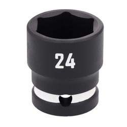 CRAFTSMAN 24 mm X 1/2 in. drive Metric 6 Point Shallow Impact Socket 1 pc