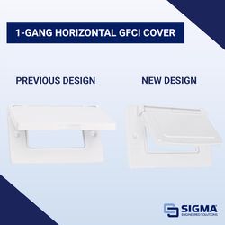 Sigma Engineered Solutions Rectangle Die-Cast Metal 1 gang 2.83 in. H X 4.57 in. W Horizontal GFCI C