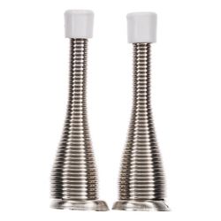 Ace 3 in. W Metal Satin Nickel Silver Spring Door Stop Mounts to door and wall 1/8 in.
