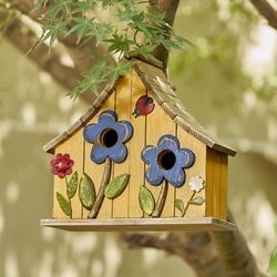 Glitzhome 10.5 in. H X 4.75 in. W X 10.75 in. L Wood Bird House