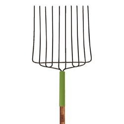Ames 10 Tine Steel Ensilage Fork 30 in. Wood Handle