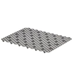 Spectrum Hexa 16 in. L X 0.5 in. W X 11.75 in. H Plastic Sink Mat