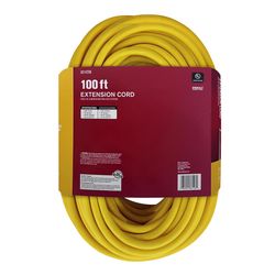 Ace Indoor or Outdoor 100 ft. L Yellow Extension Cord 12/3 SJTW