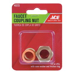 Ace Faucet Coupling Nut For Universal 1/2 in. Brass