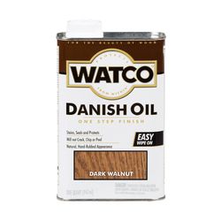 WATCO Transparent Dark Walnut Oil-Based Danish Oil 1 qt