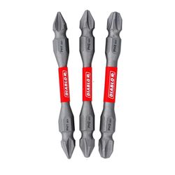 Diablo Phillips 2-1/2 in. L Double-Ended Screwdriver Bit Set Black Oxide 3 pc