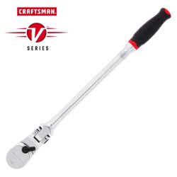 CRAFTSMAN V-Series 1/4 in. drive Comfort Grip Long Flex Head Ratchet 80 teeth