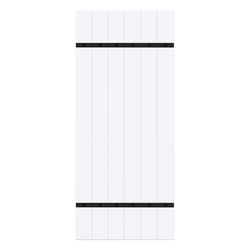 Renin 36 in. L Matte White Wood Barn Door Hanger Kit 1 pc