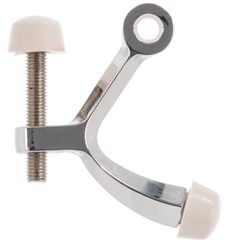 Ace 2-5/8 in. W Metal Chrome Hinge Pin Door Stop Mounts to door and wall 0 in.