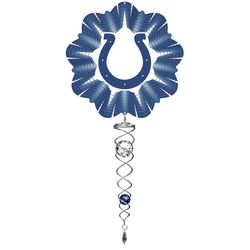 Spinfinity Designs Stainless Steel 14 in. Indianapolis Colts Wind Spinner Mini Set