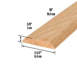 M-D Building Products 0.375 in. H X 2.5 in. W X 36 in. L Natural Hardwood Flat Top Threshold Natural