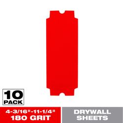 Diablo 11-1/4 in. L X 4-3/16  W 180 Grit Ceramic Blend Drywall Sanding Sheet 10 pk