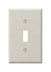 Amerelle Pro Wrinkle Almond 1 gang Stamped Steel Toggle Wall Plate 1 pk