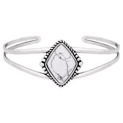 Montana Silversmiths Women's Blank Slate Cuff White Bracelet One Size Fits Most