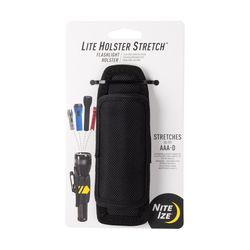 Nite Ize Lite Holster Stretch 1 pocket Polyester Flashlight Holster 1.77 in. L X 5.87 in. H Black