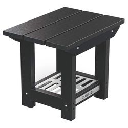 Breeo X Series Black Rectangular Poly Lumber Side Table