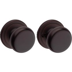 Kwikset Juno Venetian Bronze Passage Door Knob 1-3/4 in.