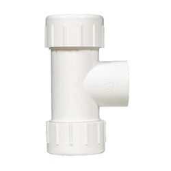 Homewerks Schedule 40 1-1/2 in. Compression X 1-1/2 in. D Compression PVC Tee